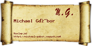 Michael Gábor névjegykártya